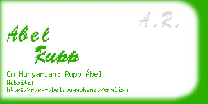 abel rupp business card